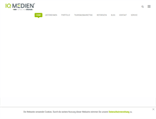 Tablet Screenshot of iq-medien.com